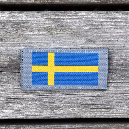 Sweden Long Flag Grey Patch