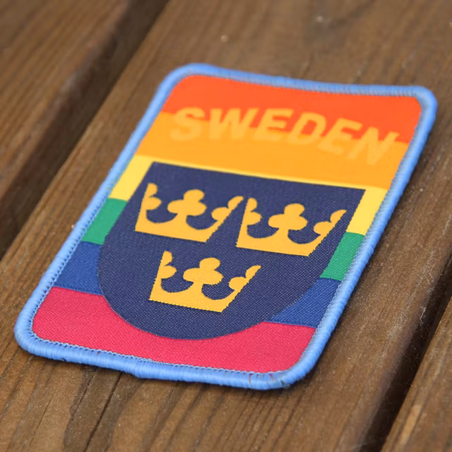Product photo of a Sweden Hook Patch Rainbow Patch.