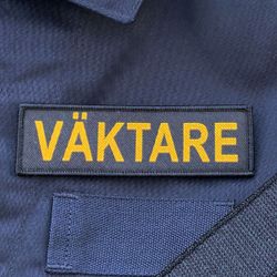 VÄKTARE Avlång Kardborremärke