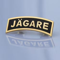 Pin JÄGARE Gold and Black