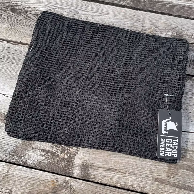 Scrim Net Scarf Black