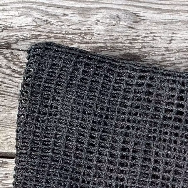 Scrim Net Scarf Black