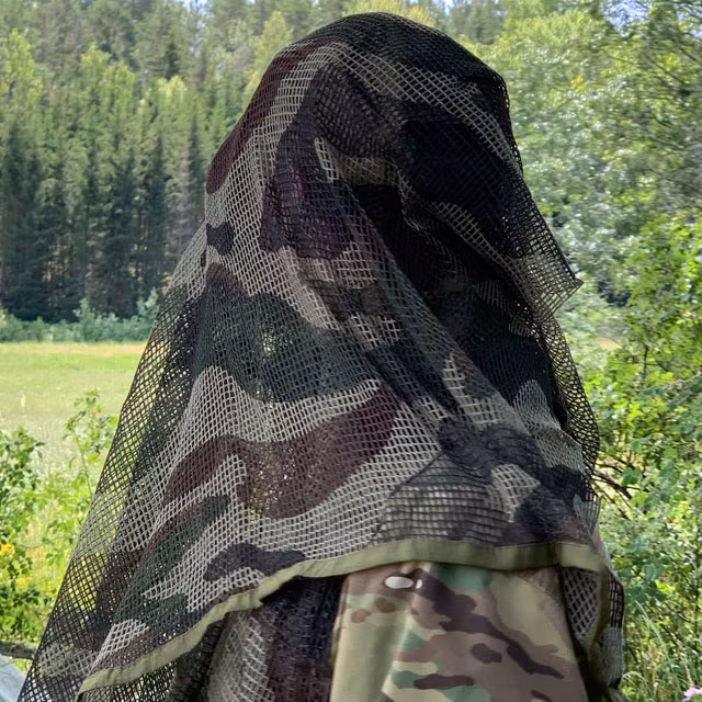 Great looking camouflage on a Scrim Net Scarf FR Commando