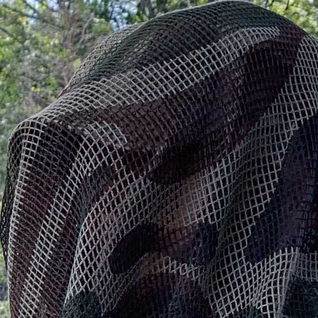 Closer look at a Scrim Net Scarf FR Commando