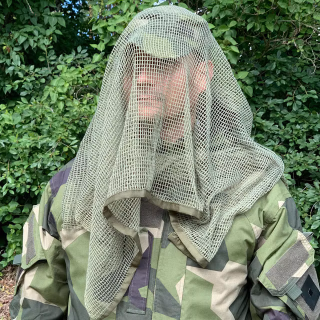 Scrim Net Scarf Green