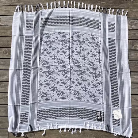 Shemagh Digital White/Grey