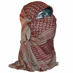 Shemagh Khaki/Red Brown