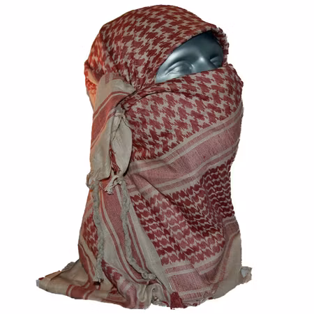 Shemagh Khaki/Red Brown