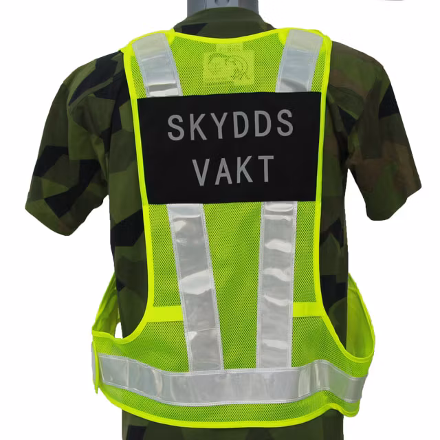 Skyddsvakt Reflexväst hela ryggen
