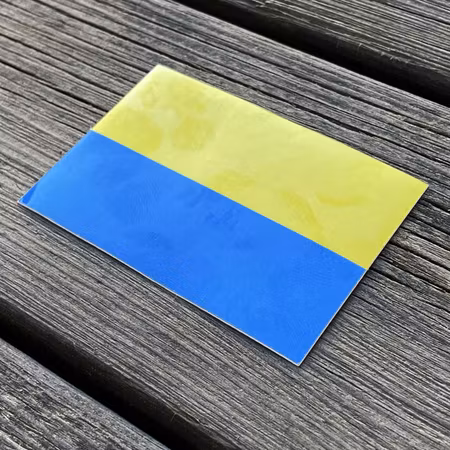 Blå-Gul Vinyl Sticker