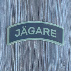 Sticker JÄGARE Green/Black/Green