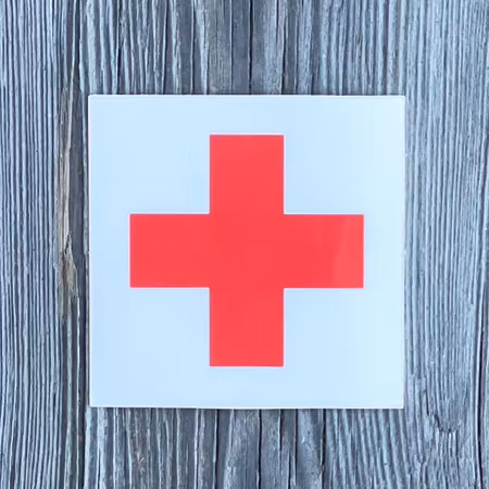 Medical Cross Vinyl Sticker