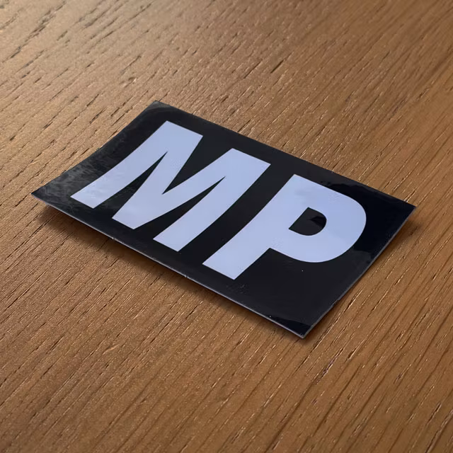 Sticker Militärpolis seen from an angle