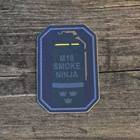Sticker Smoke Ninja tre kronor
