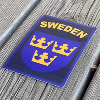 Sticker Sweden Navy Blue