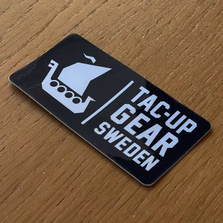 TAC-UP GEAR Vinyl Sticker - Black/White
