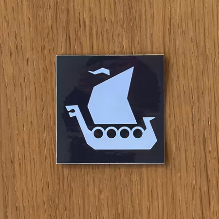 TAC-UP GEAR Vinyl Sticker - Black/White Square