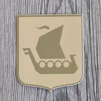 Sticker Viking Ship Khaki