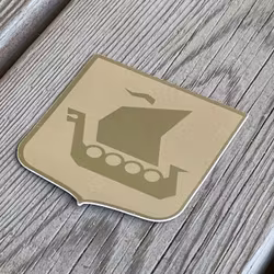 Sticker Viking Ship Khaki