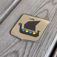 Sticker Viking Ship Sand Blue Yellow