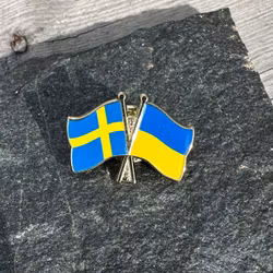 Sweden & Ukraine Flag Pin