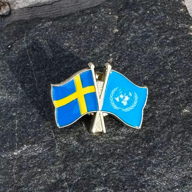 Sweden & United Nations Flag Pin