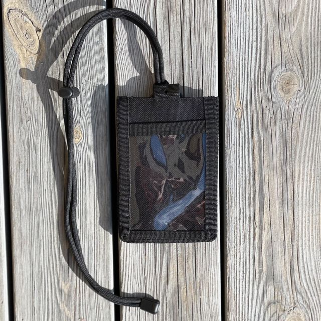 Tactical Neck ID Card Holder Black from TAC-UP GEAR
