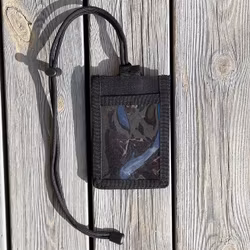 Tactical Neck ID Card Holder Black