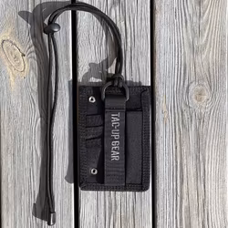 Tactical Neck ID Card Holder Black