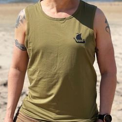 Tank Top Khaki Green