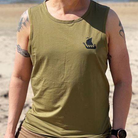 Tank Top Khaki Green