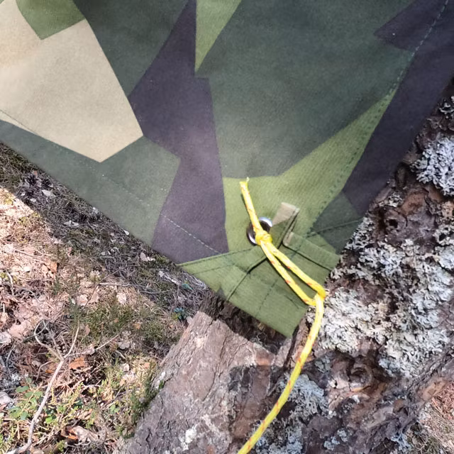 Using the eylets on a Tarp M90 Light