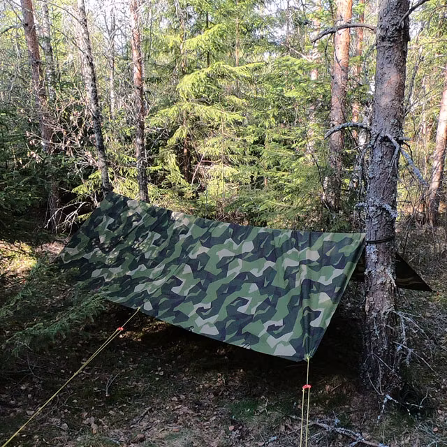 Making camp with a Tarp M90 Light