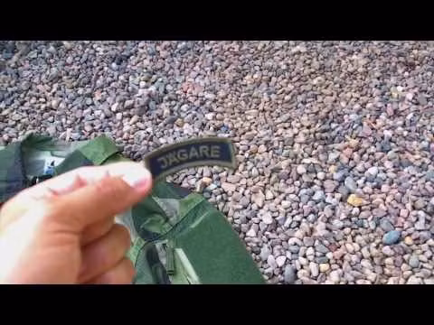 JÄGARE Sew On Patch Green/Black/Green M14