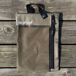 Zipper Net Pouch Khaki