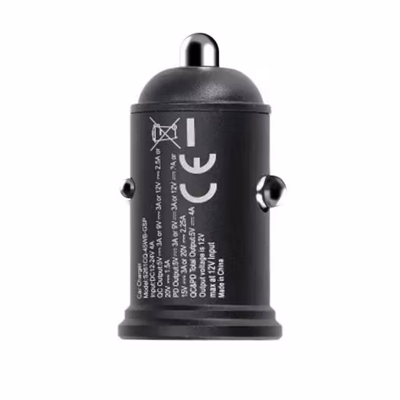 Rvelon Billaddare med 45W USB-C PD3.0 och USB-A QC3.0 Snabbladdning