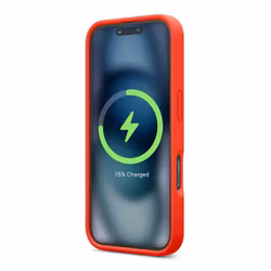 iPhone 16 Pro Mobilskal Silikon Magnet Rv - Röd