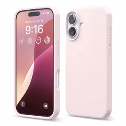 iPhone 16 Mobilskal Silikon Rv - Rosa