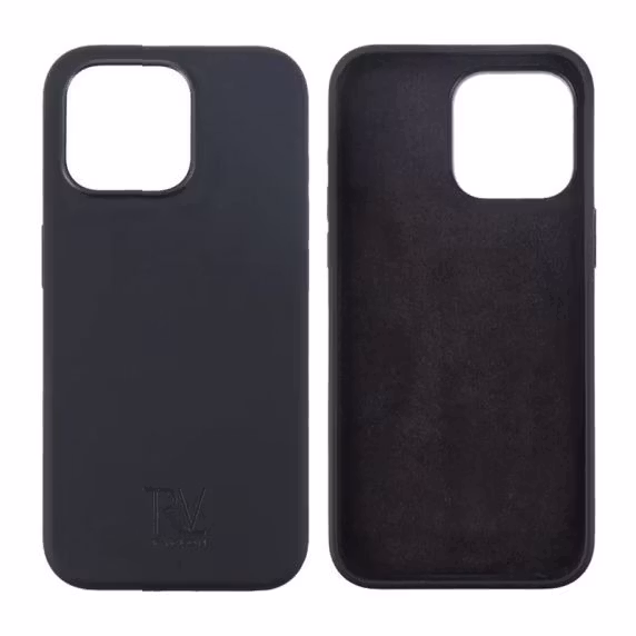 iPhone 15 Pro Mobilskal Silikon Rv - Svart