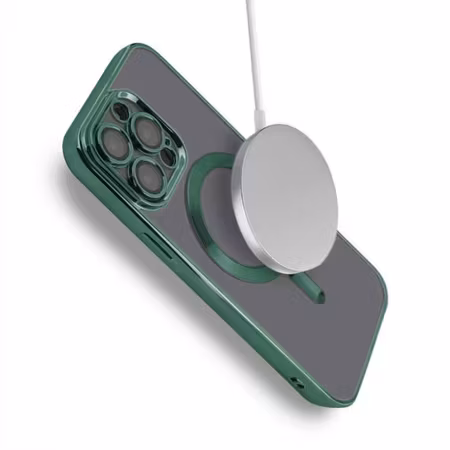 Lyxigt Mobilskal med MagSafe för iPhone 14 Pro Max - Militärgrön