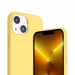 iPhone 14 Plus Silikonskal Rv MagSafe - Gul