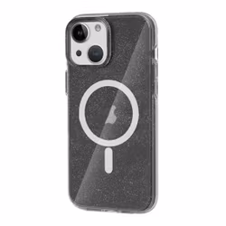 iPhone 13/14 Mobilskal Glitter Magsafe - Svart