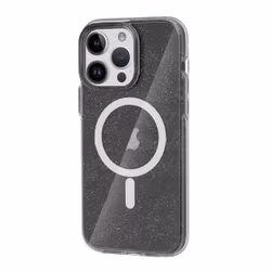 iPhone 14 Pro Glitter Magsafe Mobilskal - Svart