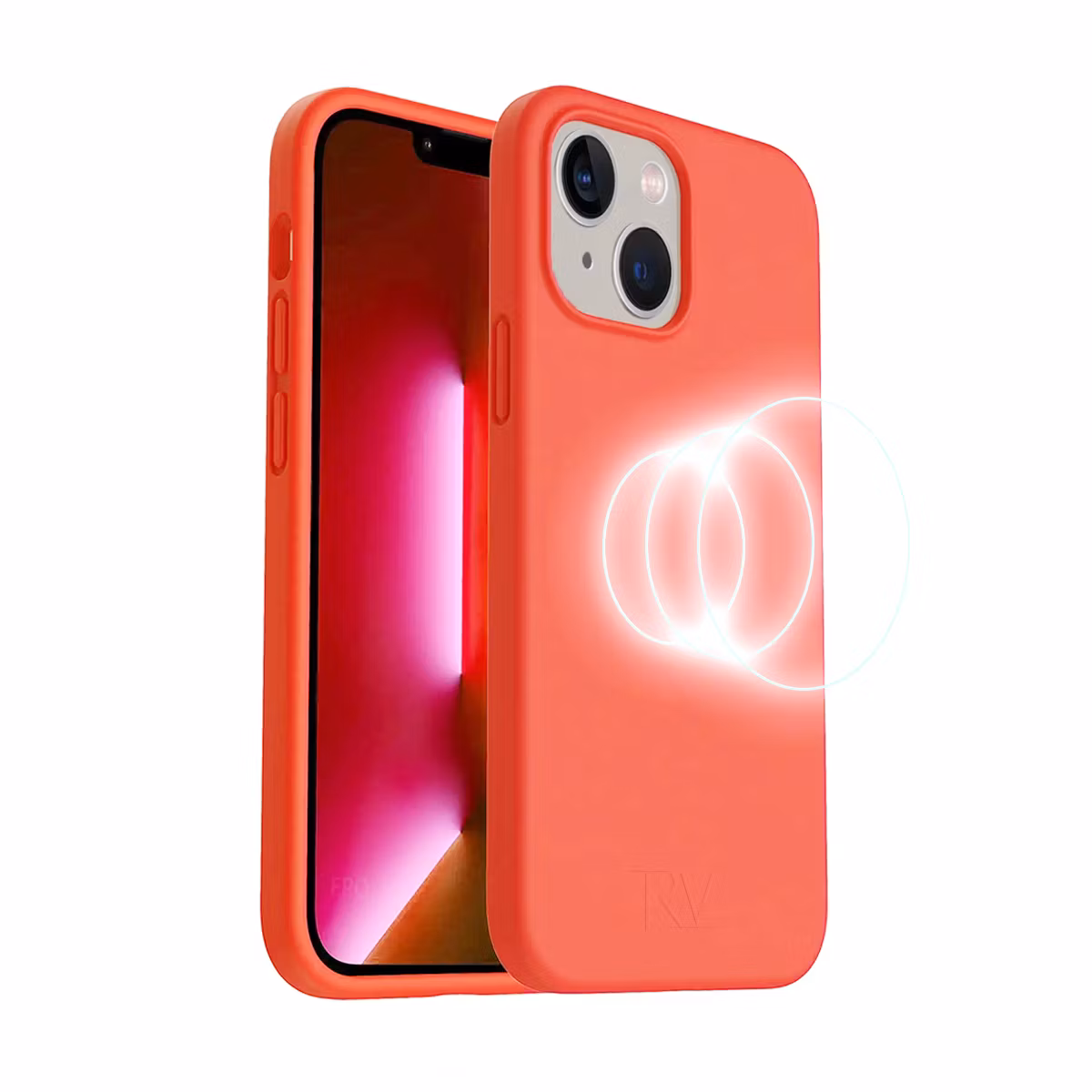 iPhone 14 Rv Silikonskal med MagSafe – Rosa