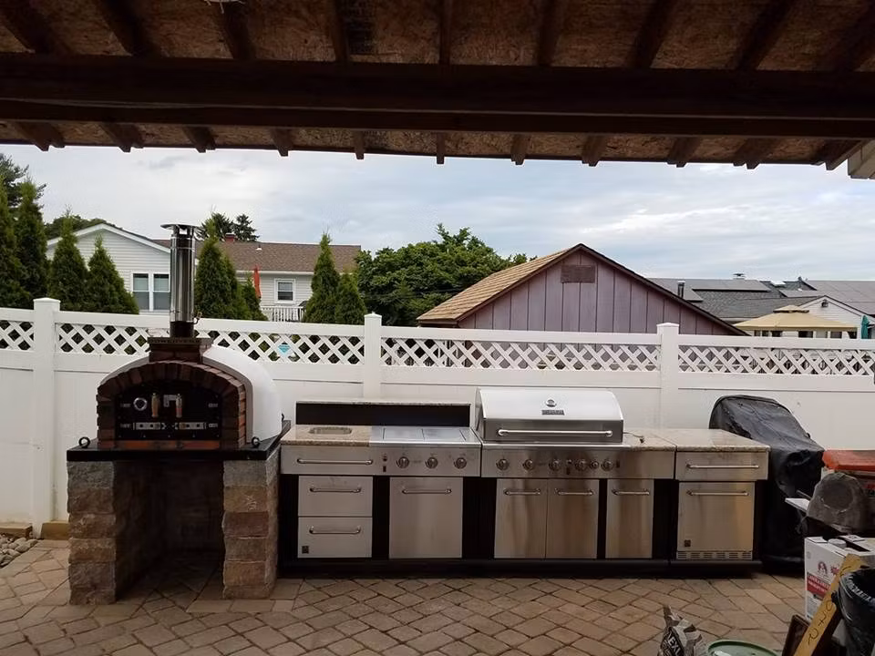 Pizzaugn Franco vedeldad 120 cm med natursten