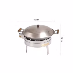 GrillSymbol Cataplana set PRO-450 CAT inox, ø 45 cm