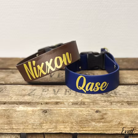 HALVSTRYP med knäppe BioThane® halsband - 38mm