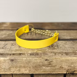 HALVSTRYP med kedja BioThane® halsband - 25mm