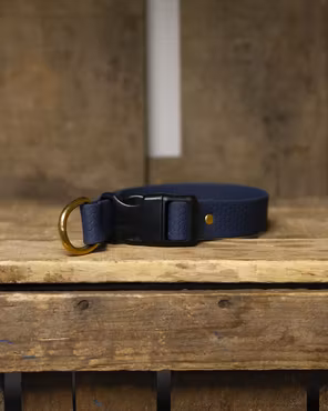 Halsband, halvstryp med knäppe, i HEXA - 25mm