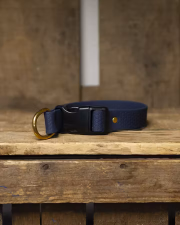 Halsband, halvstryp med knäppe, i HEXA - 25mm
